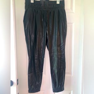 Pleather Jogger Style Pants